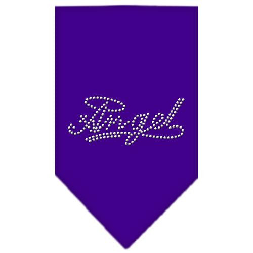 Angel Rhinestone Bandana Purple Small