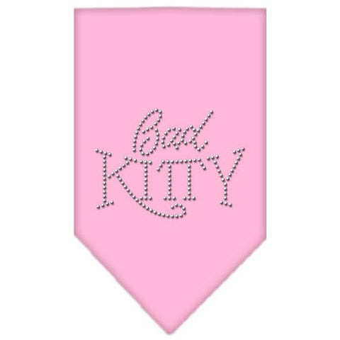 Bad Kitty Rhinestone Bandana Light Pink Small