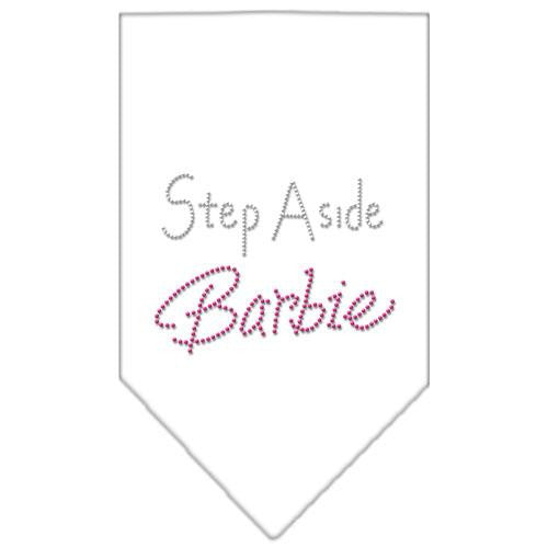 Step Aside Barbie Rhinestone Bandana White Large