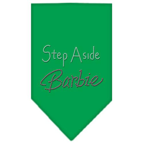 Step Aside Barbie Rhinestone Bandana Emerald Green Small