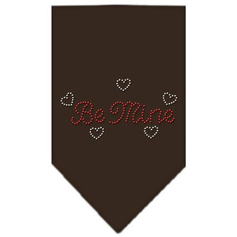 Be Mine Rhinestone Bandana Cocoa Large