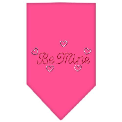 Be Mine Rhinestone Bandana Bright Pink Small