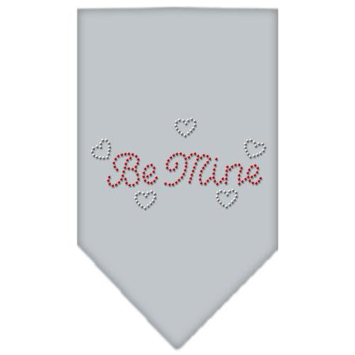 Be Mine Rhinestone Bandana Grey Small