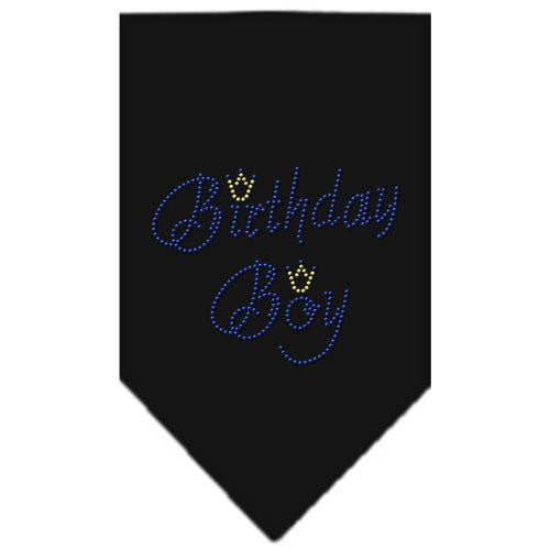 Birthday Boy Rhinestone Bandana Black Small