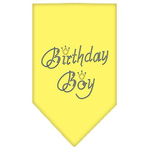 Birthday Boy Rhinestone Bandana Yellow Small