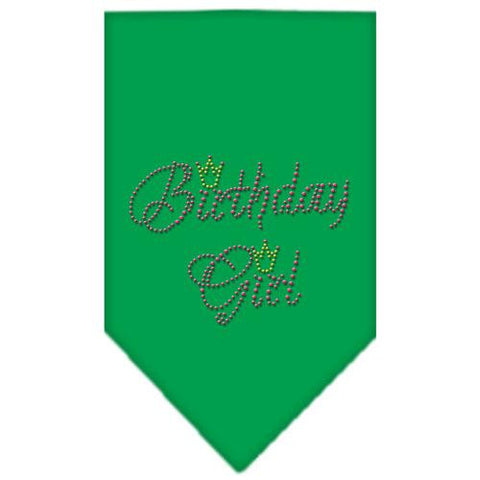 Birthday Girl Rhinestone Bandana Emerald Green Small