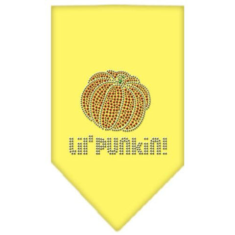 Lil Punkin Rhinestone Bandana Yellow Large