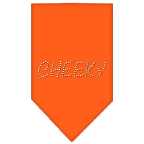 Cheeky Rhinestone Bandana Orange Large