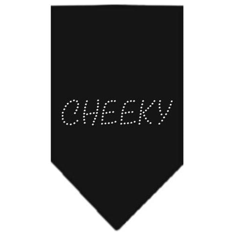 Cheeky Rhinestone Bandana Black Small