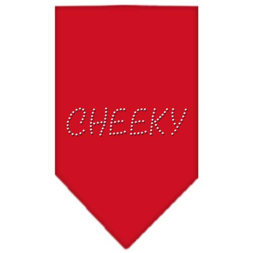 Cheeky Rhinestone Bandana Red Small