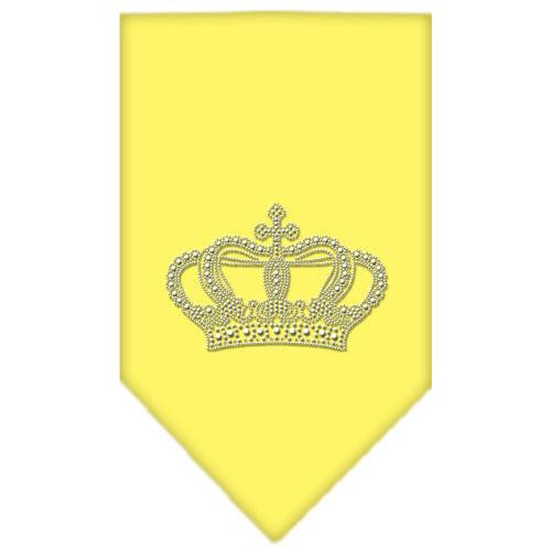 Crown Rhinestone Bandana Yellow Small