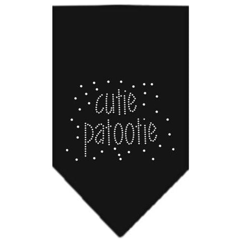 Cutie Patootie Rhinestone Bandana Black Small