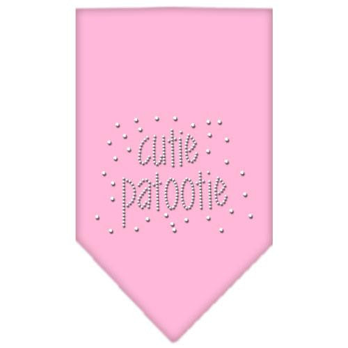 Cutie Patootie Rhinestone Bandana Light Pink Small