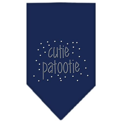 Cutie Patootie Rhinestone Bandana Navy Blue Small