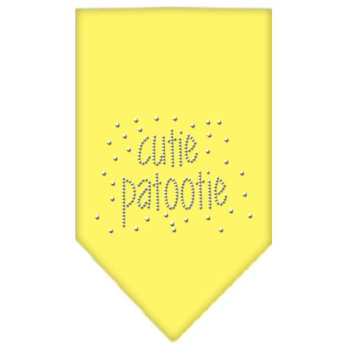 Cutie Patootie Rhinestone Bandana Yellow Small