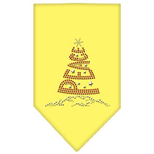 Peace Tree Rhinestone Bandana Yellow Small