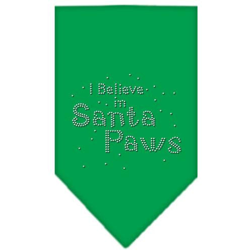 Santa Paws Rhinestone Bandana Emerald Green Large