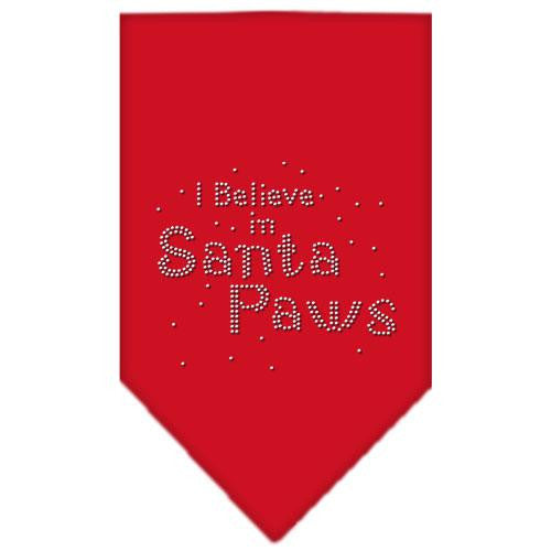 Santa Paws Rhinestone Bandana Red Large