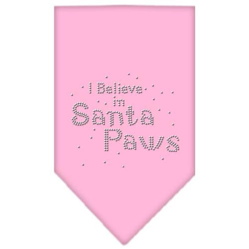 Santa Paws Rhinestone Bandana Light Pink Small