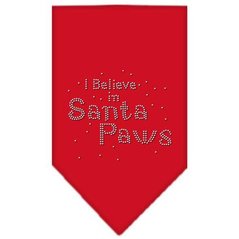 Santa Paws Rhinestone Bandana Red Small