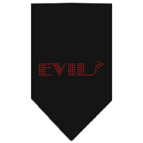 Evil Rhinestone Bandana Black Large