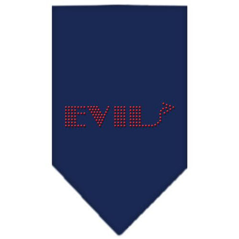 Evil Rhinestone Bandana Navy Blue large