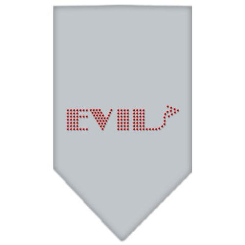 Evil Rhinestone Bandana Grey Small