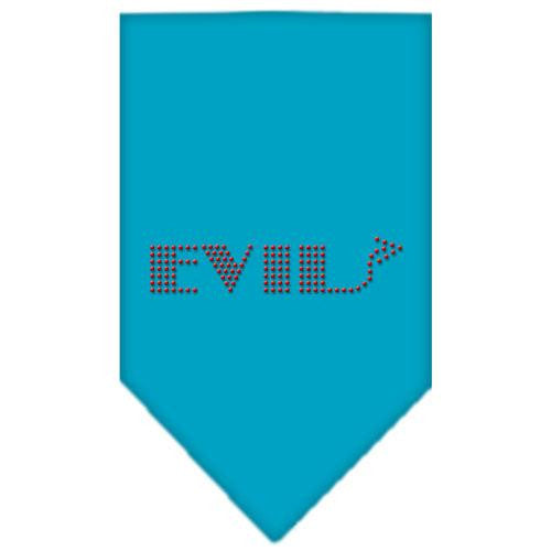 Evil Rhinestone Bandana Turquoise Small