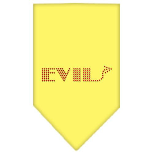 Evil Rhinestone Bandana Yellow Small