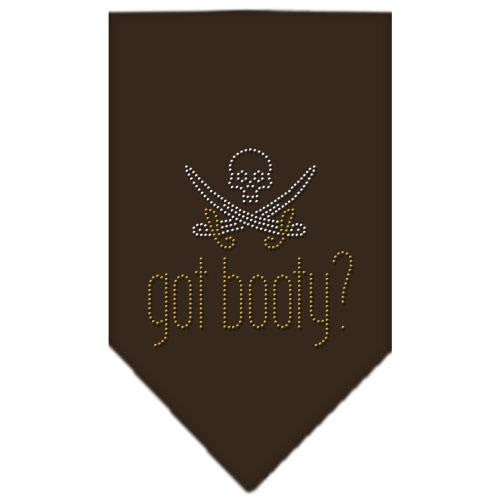 Got Booty Rhinestone Bandana Cocoa Large