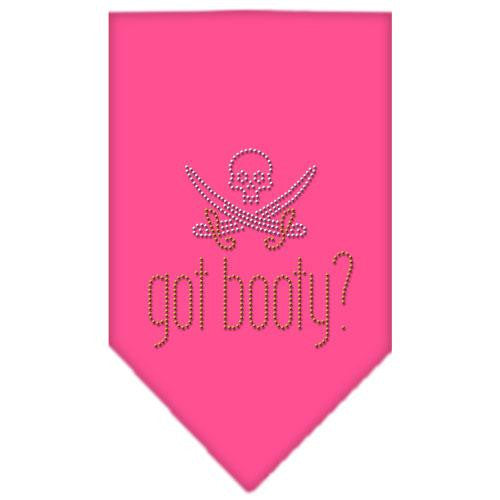 Got Booty Rhinestone Bandana Bright Pink Small