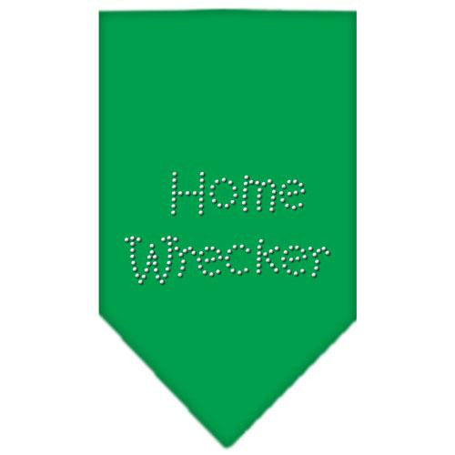 Home Wrecker Rhinestone Bandana Emerald Green Large