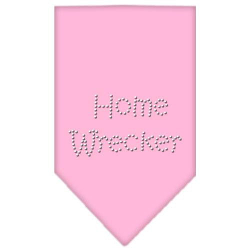 Home Wrecker Rhinestone Bandana Light Pink Large