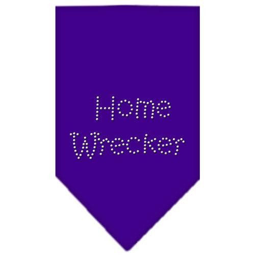 Home Wrecker Rhinestone Bandana Purple Large