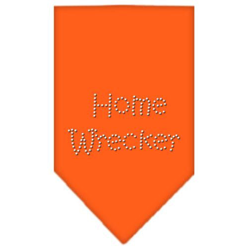 Home Wrecker Rhinestone Bandana Orange Small