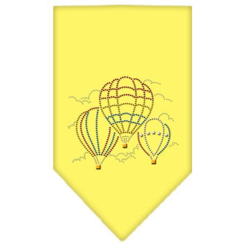 Hot Air Balloons Rhinestone Bandana Yellow Small