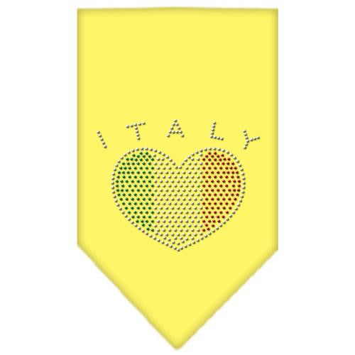 Italy  Rhinestone Bandana Yellow Small