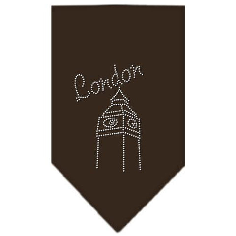 London Rhinestone Bandana Cocoa Large