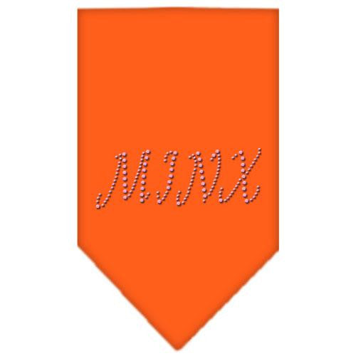 Minx Rhinestone Bandana Orange Small