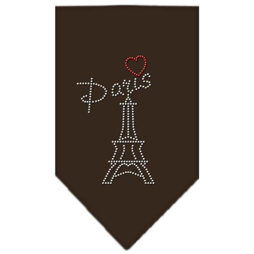 Paris Rhinestone Bandana Cocoa Large