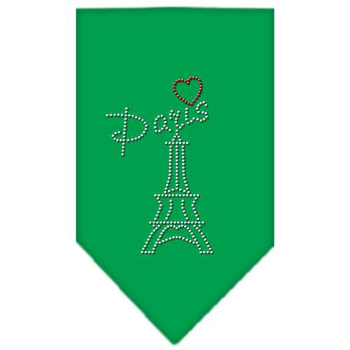 Paris Rhinestone Bandana Emerald Green Small