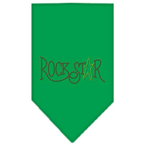 Rock Star Rhinestone Bandana Emerald Green Large