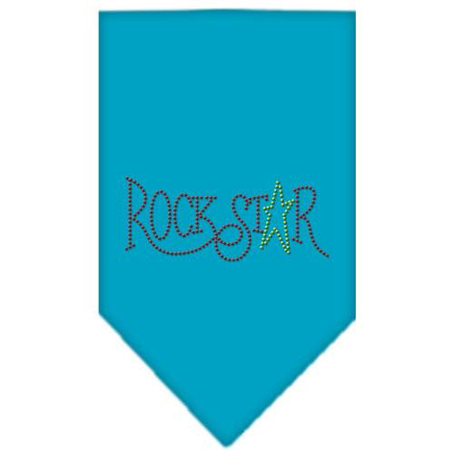 Rock Star Rhinestone Bandana Turquoise Small