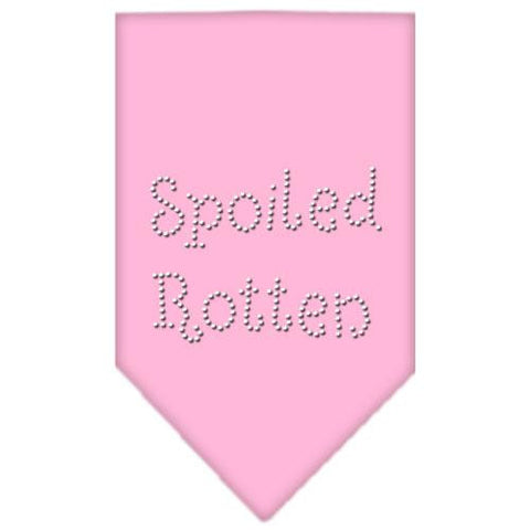 Spoiled Rotten Rhinestone Bandana Light Pink Small