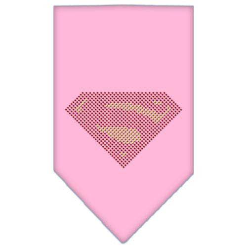 Super! Rhinestone Bandana Light Pink Small