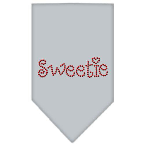 Sweetie Rhinestone Bandana Grey Small