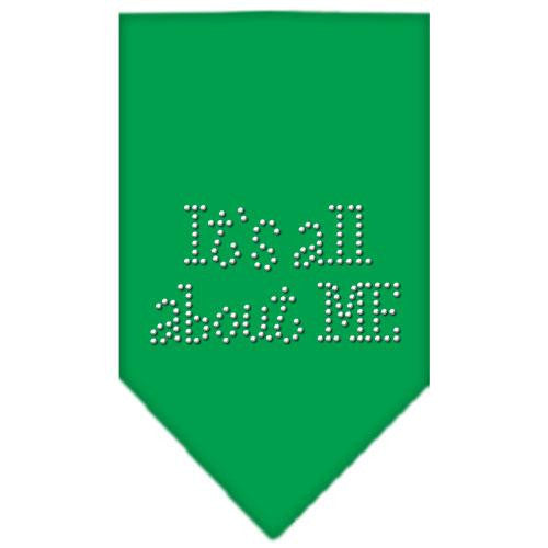 Its All About Me Rhinestone Bandana Emerald Green Large