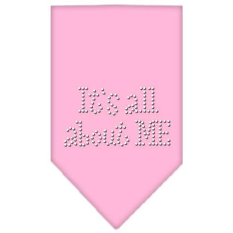 Its All About Me Rhinestone Bandana Light Pink Large