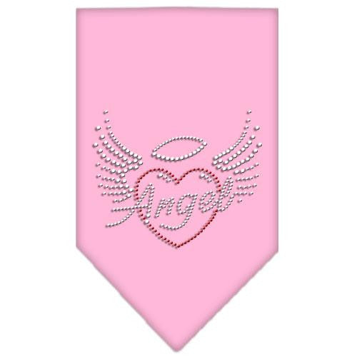 Angel Heart Rhinestone Bandana Light Pink Large