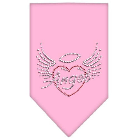 Angel Heart Rhinestone Bandana Light Pink Small